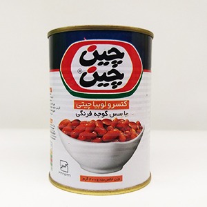 کنسرو لوبیا چیتی با سس گوجه فرنگی ۴۰۰ گرم چین چین | مورچه|فروشگاه مورچه